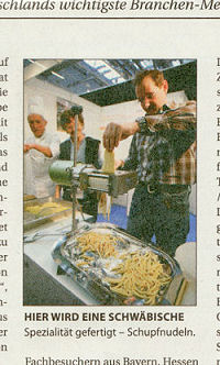 Zeitungsausschnitt Catering Management